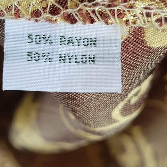 Modern Cheongsam Traditional Gold Brown Embroidery Floral Swirl Dress Korean 38 - Picture 6 of 16